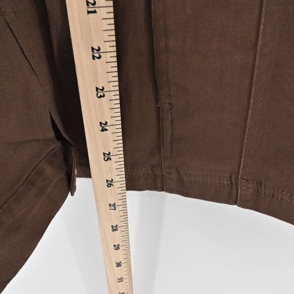 QUACKER FACTORY Denim Jacket Womens Sz M Brown Rhinestone Beaded Blinged Western - Picture 9 of 12